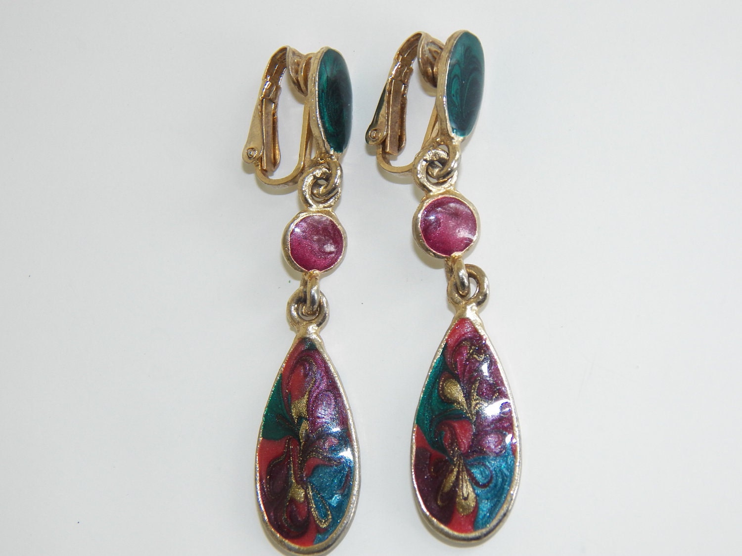 Vintage Costume Jewelry Clip On Earrings Free Shipping