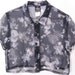 90s Sheer Floral Crop Top