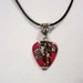GREEN DAY Necklace/Car Charm "21 Guns" Guitar Pick with Silver Scroll Charm