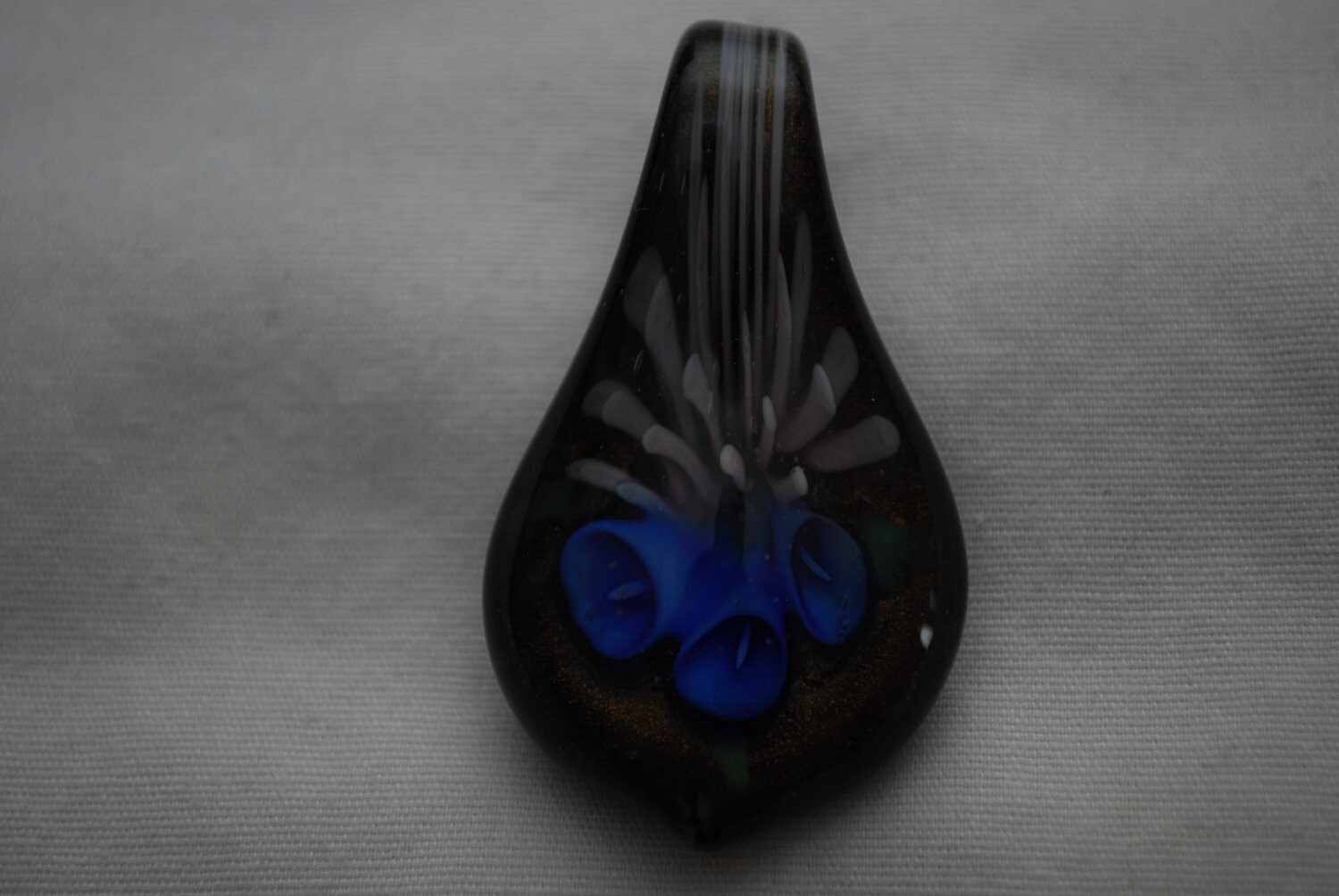 Glass Flower Pendant- Destash