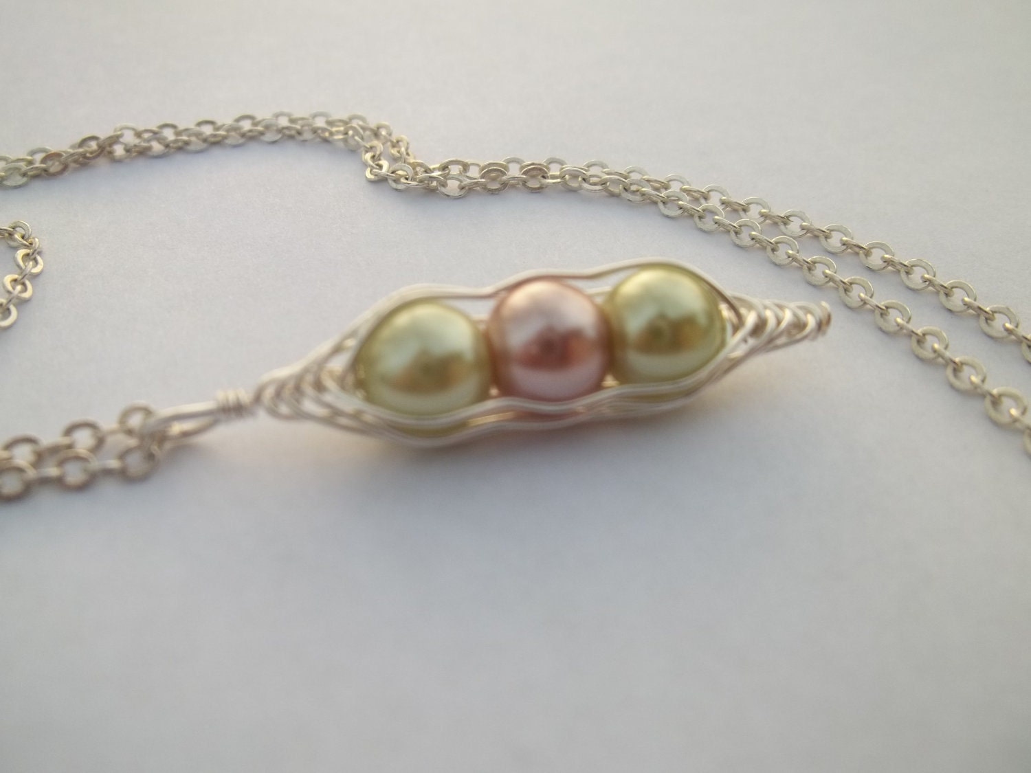   Necklace on Pea Pod Family Necklace By Serissaboutique On Etsy