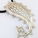 925 sterling silver Mango Paisley shape pendant necklace - 5853