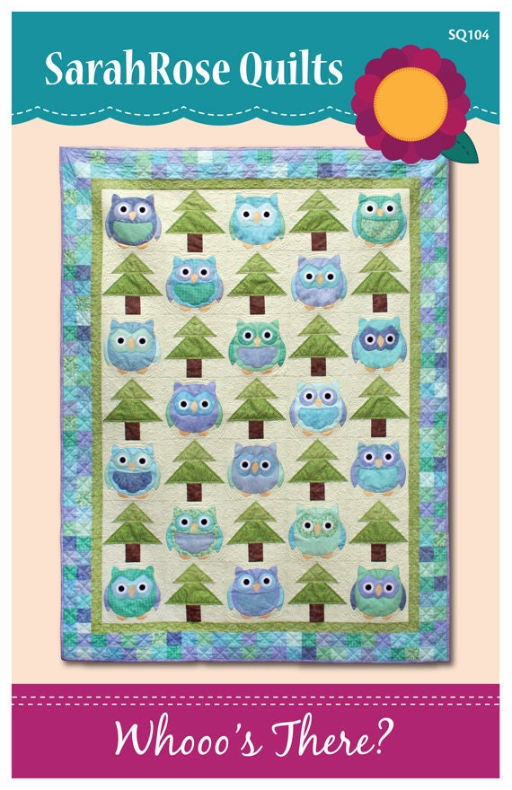 Whooo's There -- Owls Machine Applique Pattern