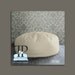 Studio Size POSEY PILLOW - The newborn poser. Puck shaped ottoman beanbag photo prop. Cream Color Bean Bag.