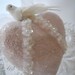 Pink Paper Mache Heart Shaped Wedding Decoration Ornament French Shabby Chic