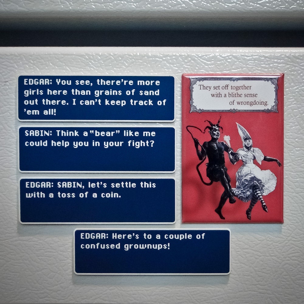 Final Fantasy VI Dialog Box Magnets (Set of 4)