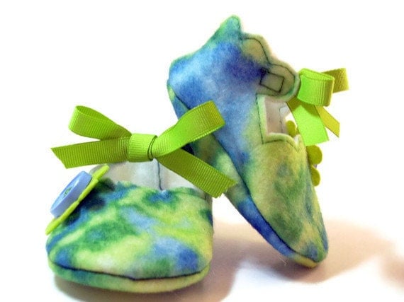Items similar to Baby Booties Hippie Tie Dye Baby Shoes Peace Baby ...