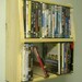 Wall mounted DVD/Video game shelf or cricut cartridges
