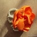 Fabric Flower Corsage - Pearl Bracelet