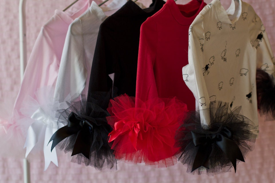 Tulle Trimmed Set