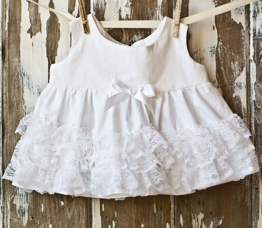 Ruffles Galore White Bloomer Set