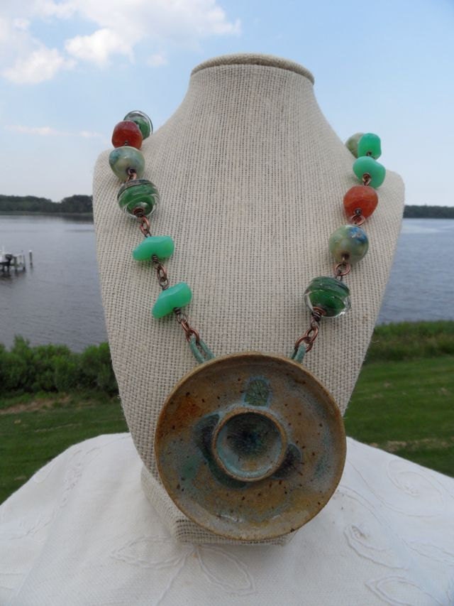 Sandy Sea Disc Necklace Set