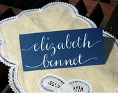 WEDDING PLACECARD CALLIGRAPHY in Bennet Style