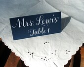 WEDDING PLACECARD CALLIGRAPHY in Vigny Style
