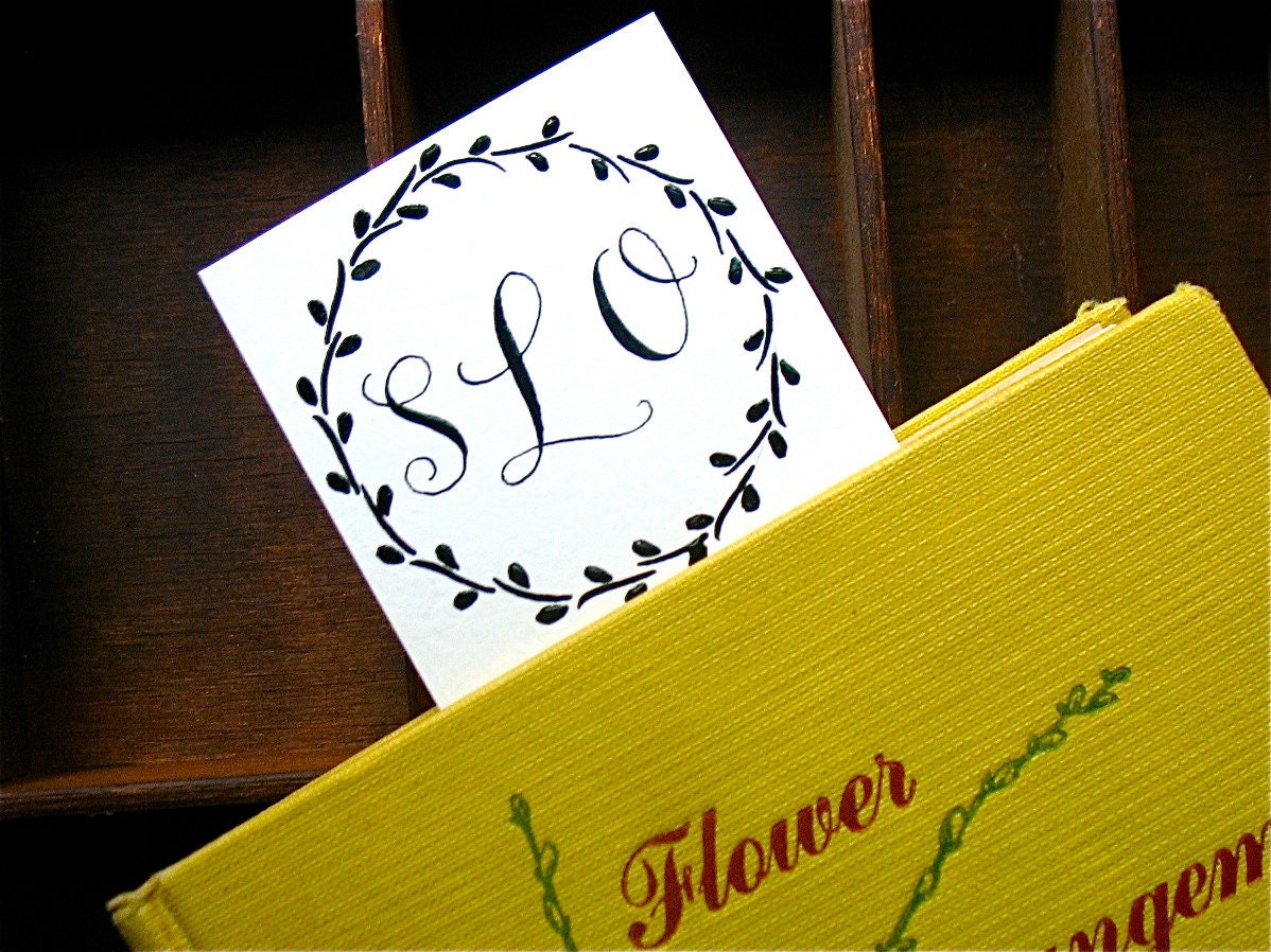 CUSTOM MONOGRAM CALLIGRAPHY & Digital File - Wedding, Stationery, etc.