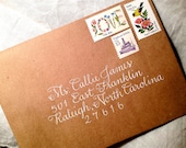 CALLIGRAPHY ENVELOPE ADDRESSING in Bovary Script - Wedding Envelopes