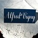WEDDING PLACECARD CALLIGRAPHY in Vigny Style