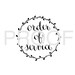 CALLIGRAPHY RUBBER STAMP - Weddings, Branding - Custom