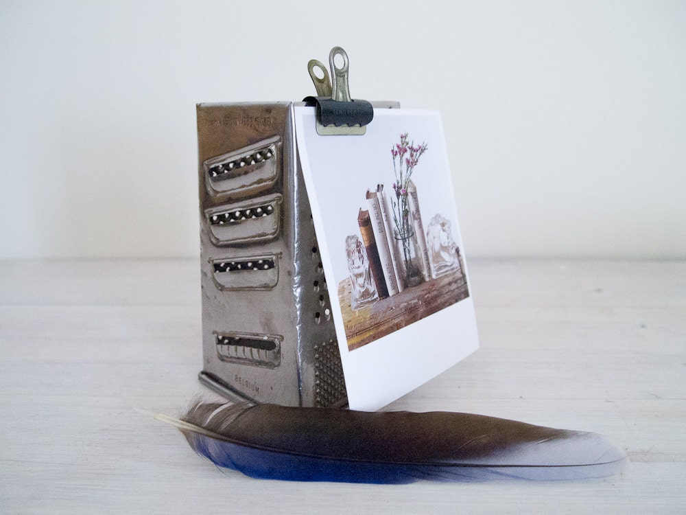 vintage grater/candle holder/upcycled memo board from belgium