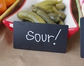 CHaLKBoaRD LeaNinG BuFFeT SiGNs-rectangle shape--Weddings-Parties-Holidays-Food Buffets-Dessert Buffets-4 ct