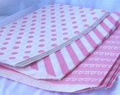 PINK and WHiTE STRiPE, Dot and Swirl--party favors--gifts---weddings--showers--21ct Il_170x135