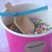 LiTTLe WooD SCooPS---use with candy buffets-Ice Cream Sundaes and Socials-weddings--sweet shop parties---set of 3