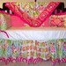 Custom Designed Crib Bedding Using Dena Fishbein's Kumari Garden