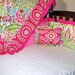 Custom Designed Crib Bedding Using Dena Fishbein's Kumari Garden