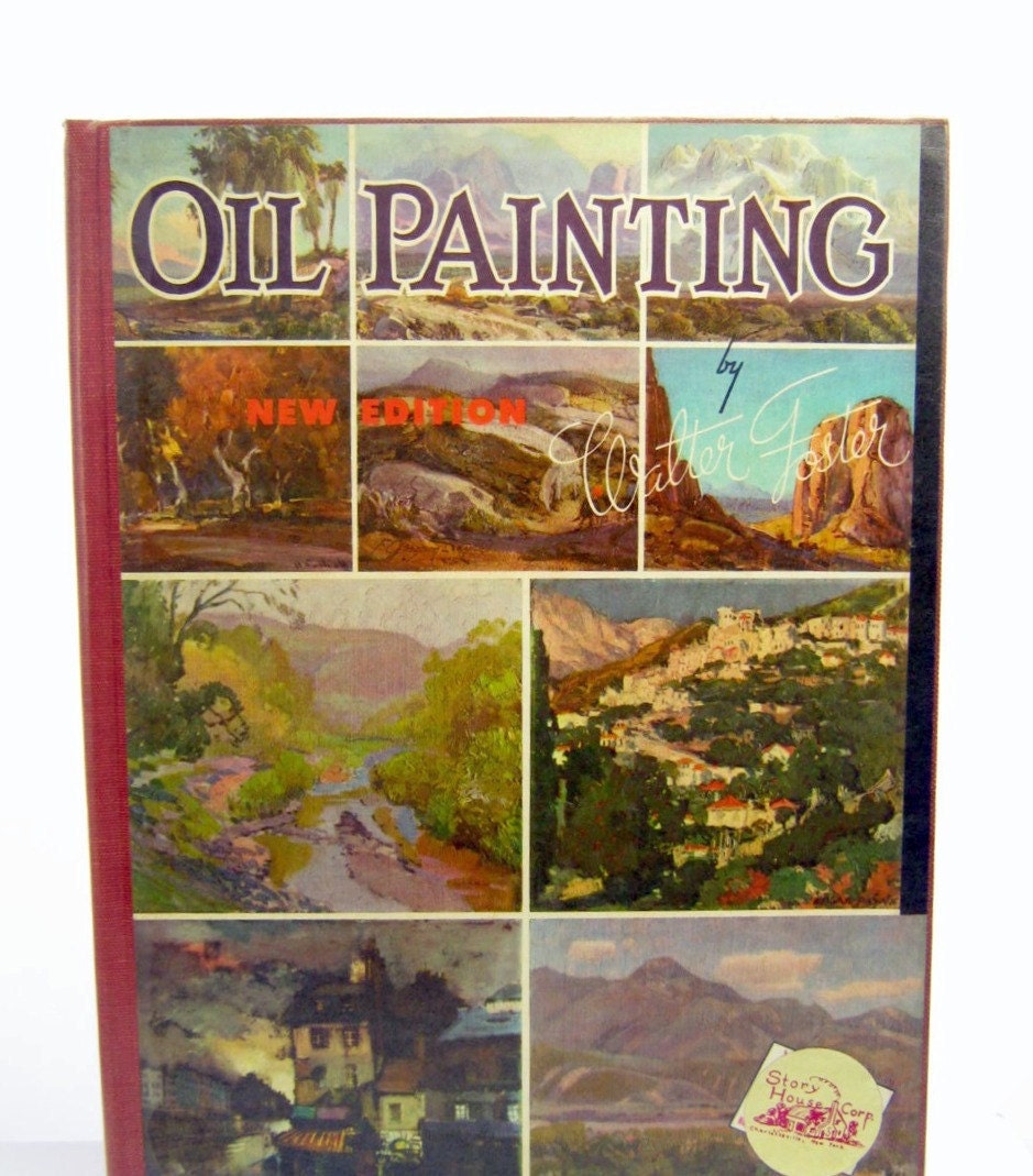 Oil Painting Vintage Instructional Book Color by SunshineBooks