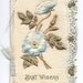 Vintage Birthday Card Embossed Floral for Mother
