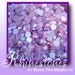 6mm AB Rhinestones Flat Back Acrylic Light Purple color, 100 Pieces