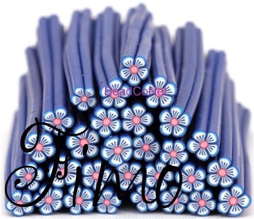 Polymer Clay Flower Nail Fimo Cane (1 Piece )