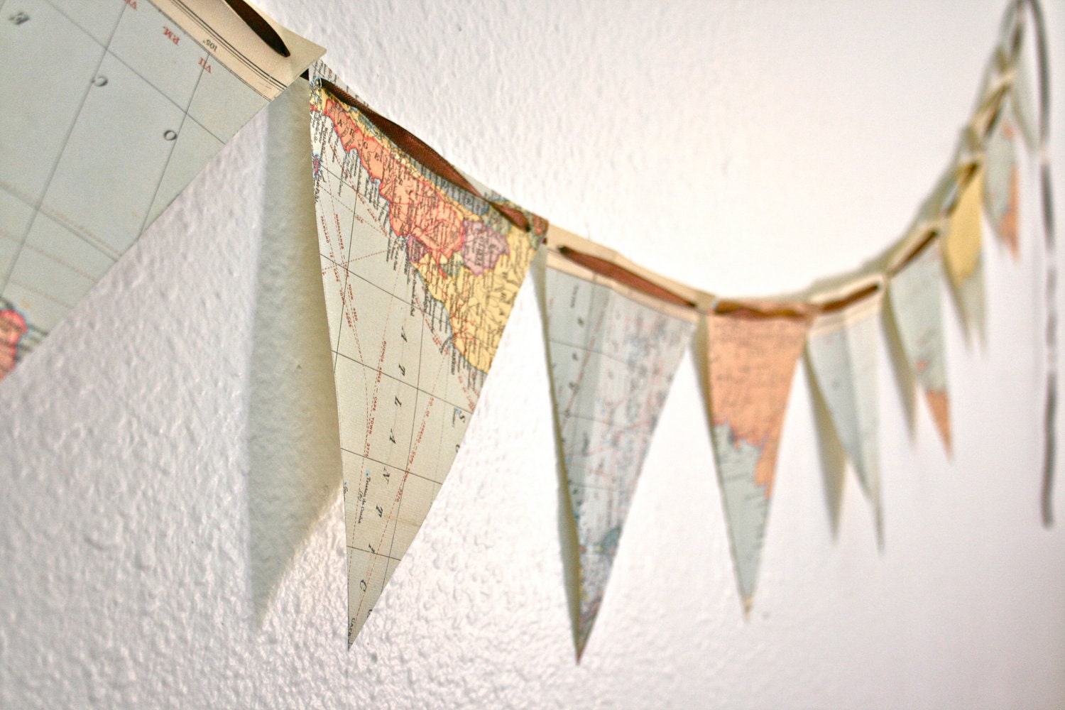 Vintage World Map Banner