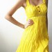 Cotton Mini Dress Relax Yellow