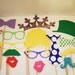 Wedding Chalkboard Photo Props, Photo Booth Chalkboard props Set of 6 - Fast Shipping