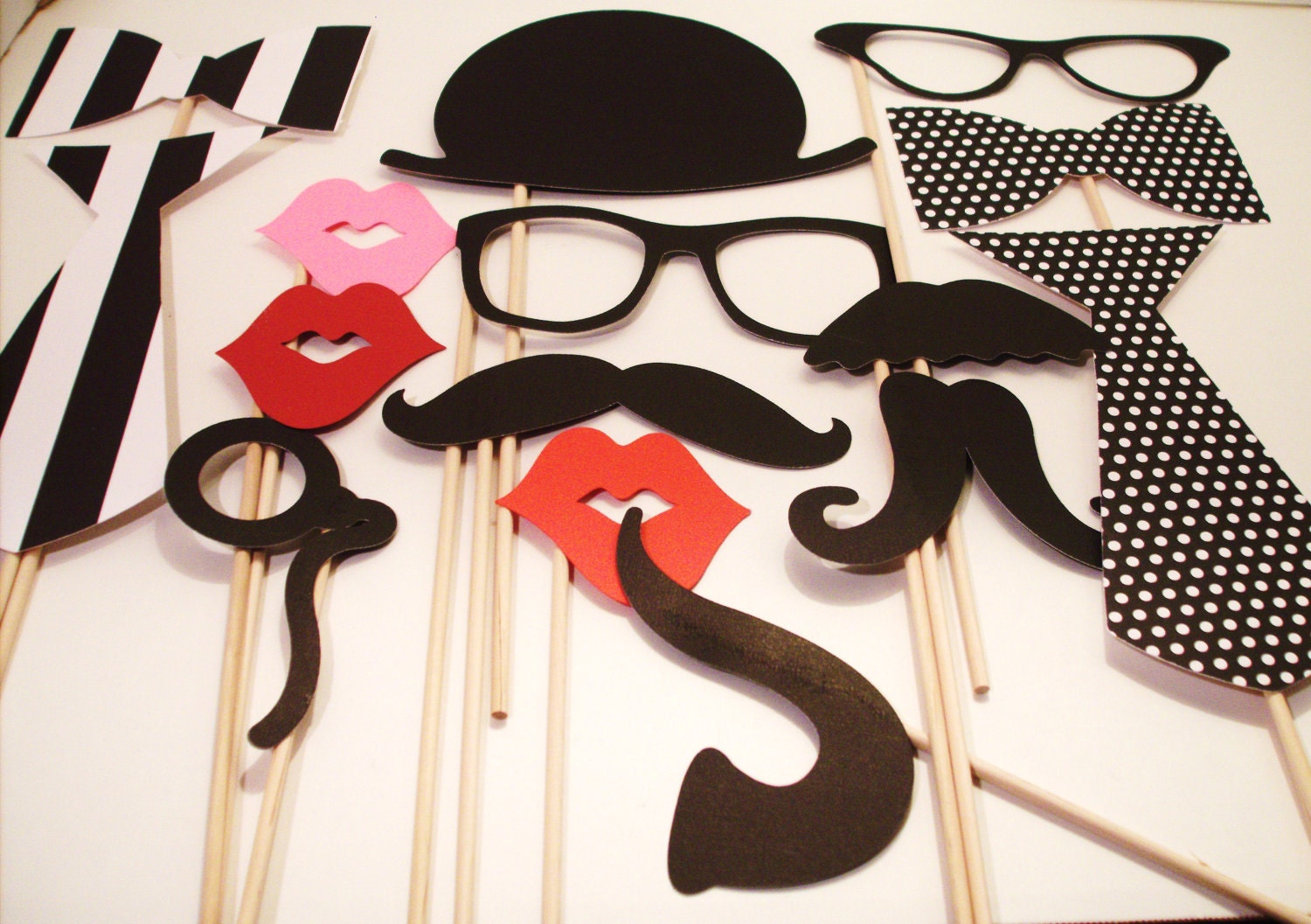 Wedding Chalkboard Photo Props, Photo Booth Chalkboard props Set of 6 - Fast Shipping