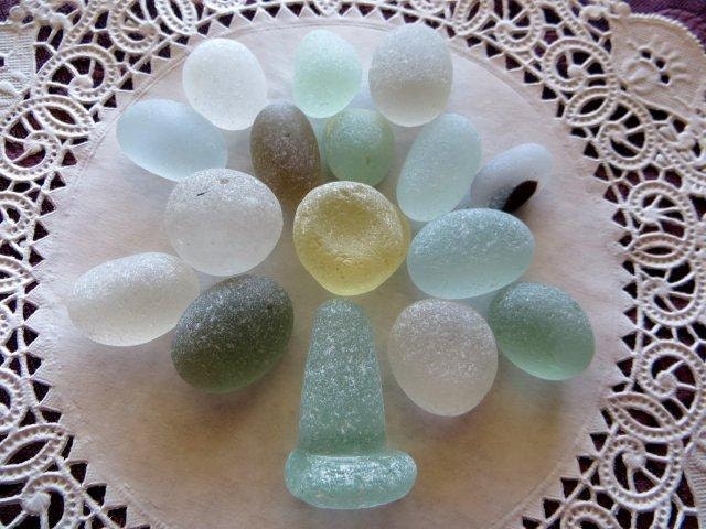 Eggs Stopper English Beach Sea Glass UK 627-16