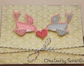 Love bird anniversary card