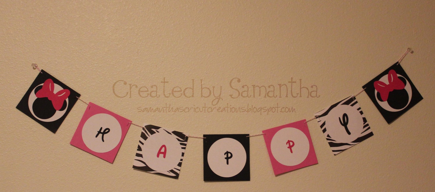 Minnie Mouse Birthday Banner