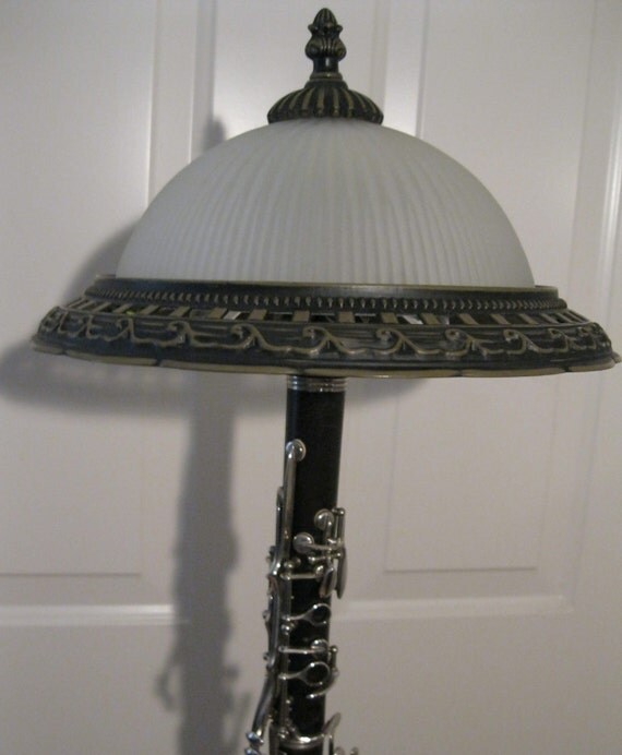 RESERVED Signed Vintage Wooden Table Lamp by jazzymoonz