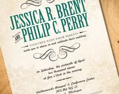 Peacock Wedding Invitation