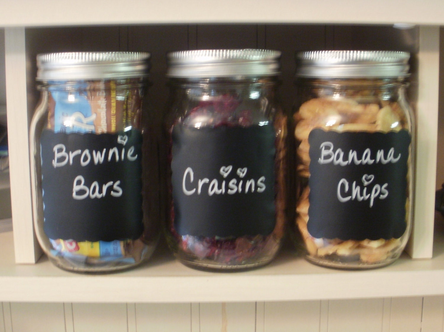 Scalloped Square Vinyl Chalkboard Labels 2-1/2" Set of 12 Great for Storage Organization Kitchen Pantry Canning