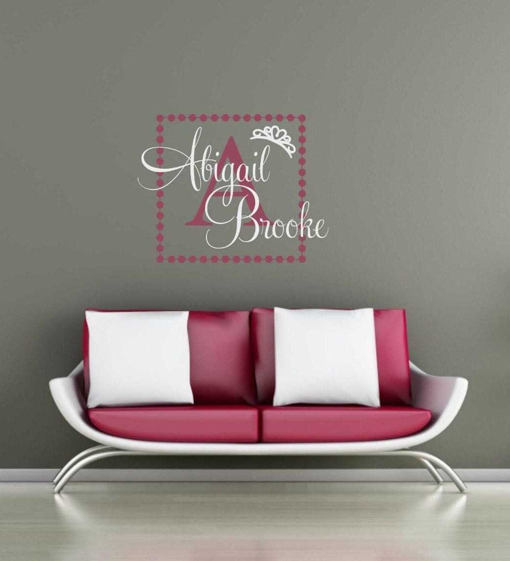 Name Monogram Vinyl