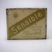 Vintage Sensible Sliced Plug Tobacco Tin with Hinged Lid