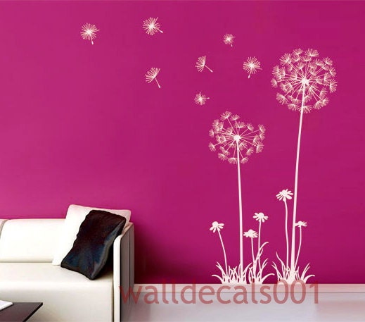 Dandelions Wall Decal  Wall Stickers -Dandelions 60" tall