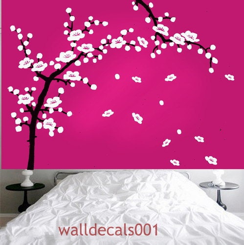 Vinyl wall stickers wall decals -cherry blossom