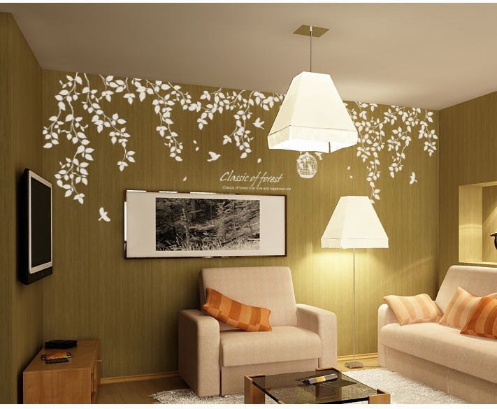 Vinyl wall sticker wall decal Art murals wall stencils tree decals- classic of forest