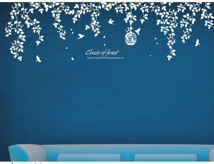 Vinyl wall sticker wall decal Art murals wall stencils tree decals- classic of forest