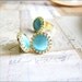 Bridal Jewelry Blue Glass Stud Silver Post Earrings Baby Blue Robin Egg Blue Light Pale Blue Wedding Bridesmaids Gift