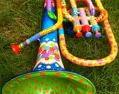 Rainbow Painted Horn